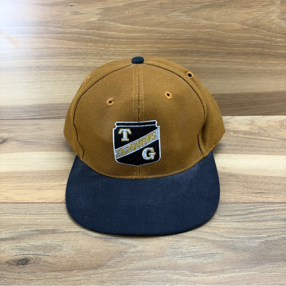 Vintge Rare OTTO Brown and Black Excavating Cap